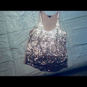 !! Bundle !! Three EXPRESS sequin tank tops.